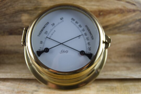 Schatz Hygrometer Thermometer Messing